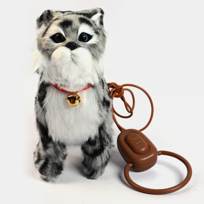Musical Walking Cat Plush Toy With Remote - Image 2