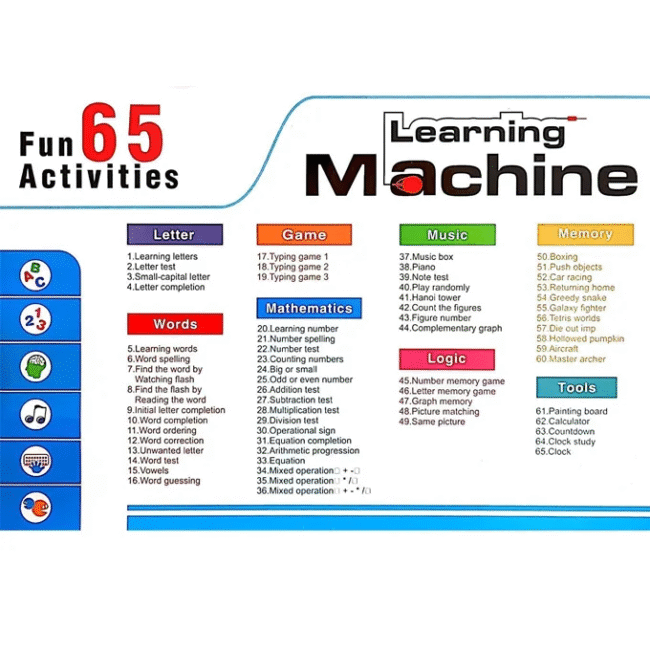 Children’s Educational Laptop – 65 Fun Learning Games & Activities - Image 3