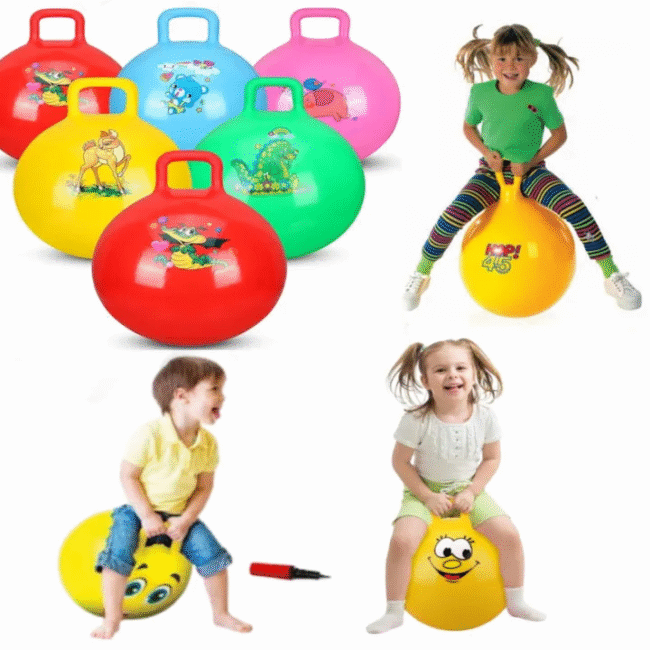 Children's Bouncing Hopping Ball (Free Air Pump) - Image 4