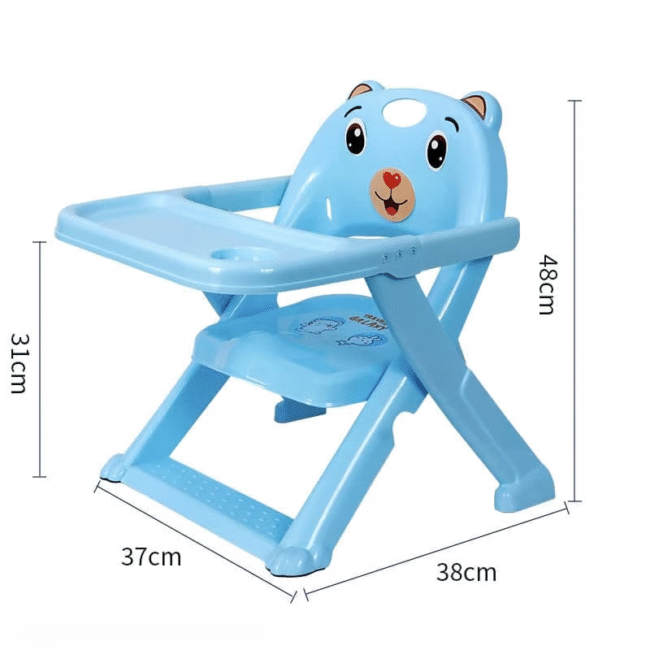 Adjustable Baby High Chair with Dining Table – High Leg Feeding Chair for Babies & Toddlers with Safety Belt | Comfortable & Foldable Design - Image 4