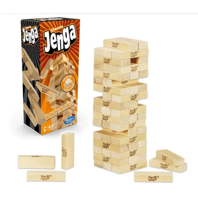 Jenga Classic Game With Hardwood Blocks - Image 2