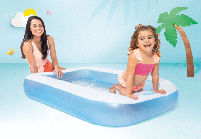 INTEX Rectangular Baby Pool 65.5" L x 39.5" W x 11" H - Image 2