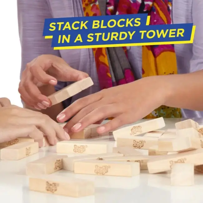 Jenga Classic Game With Hardwood Blocks - Image 3