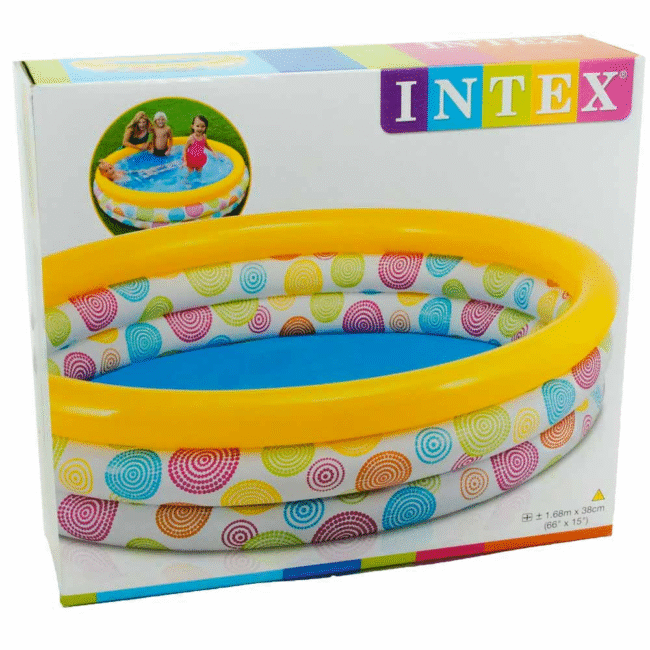 INTEX 66" x 15" Wild Geometry Pool Round - Image 3