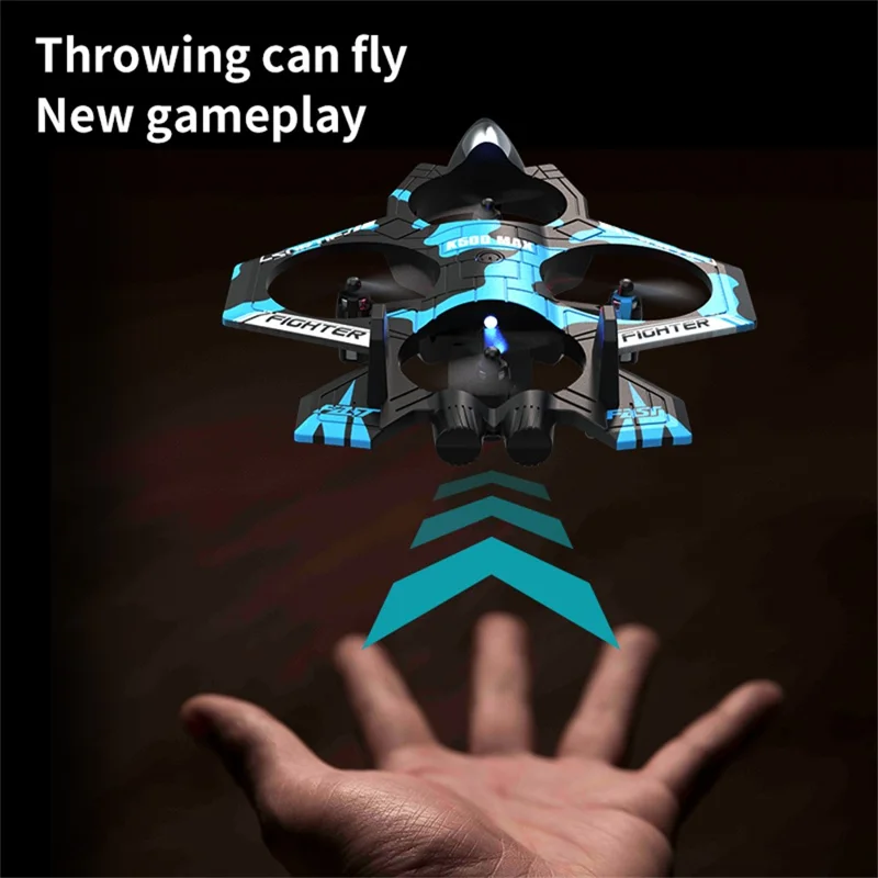 Rechargeable RC Battle Drone K500 MAX performing flight stunts outdoors