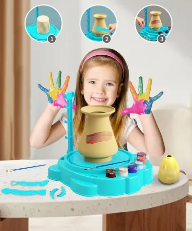 Creative clay modeling kit for kids – Pottery Machine Science Toy